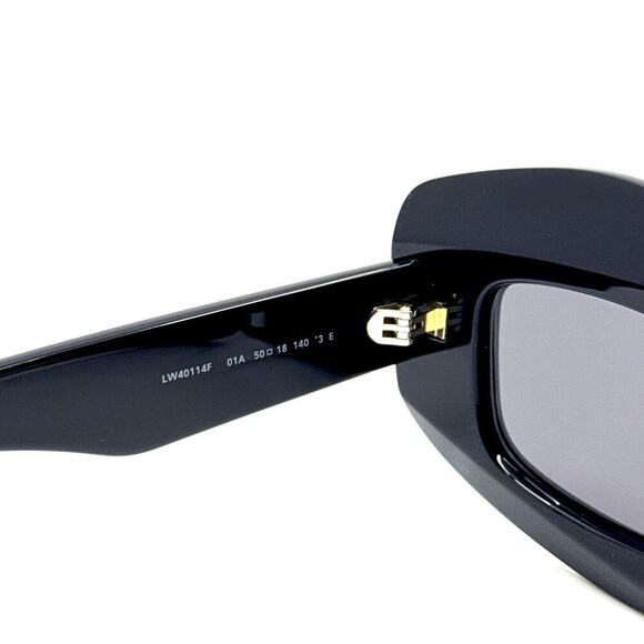 NEW!! LOEWE Sunglasses LW40114F 01A Authentic - Picture 8 of 12